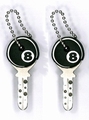 8BALL 2ER SET - KEYCOVERS - SCHL�SSELKAPPEN