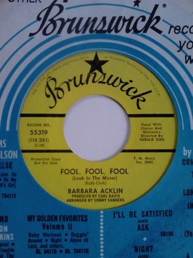 BARBARA ACKLIN - Fool, Fool, Fool (Look In The Mirror) / Your Sweet Loving