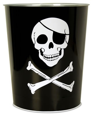 PIRATEN PAPIERKORB/ MÜLLEIMER