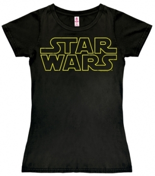 LOGOSHIRT - STAR WARS LOGO - GIRL SHIRT SCHWARZ