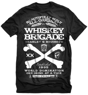 WHISKEY SCHWARZ - STEADY CLOTHING T-SHIRT auf einer Bren A/a Wunschliste / Geschenkidee