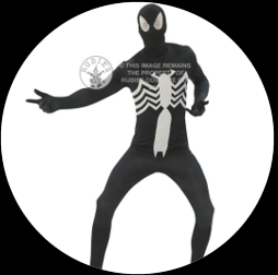 Schwarzes Spiderman Kost�m Erwachsene K�rperanzug Die Spinne - Klicken f�r gr�ssere Ansicht