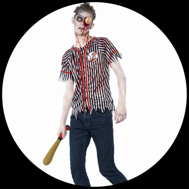 Zombie Baseball Spieler Kostm - Klicken fr grssere Ansicht