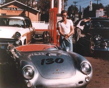 James Dean - mit Porsche