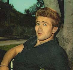 James Dean - am Baum lehnend