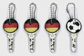 Fussball 4er Set Weltmeister - Keycovers - Schlüsselkappen