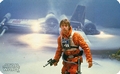 Frhstcksbrettchen - Star Wars - Luke in front of X-Wing