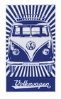 VW Bulli Strandtuch - BLAU