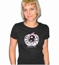 Poisonous Spider Girl Shirt schwarz