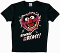 Logoshirt - Muppets - Beware Of The Beast Shirt Schwarz - Vintage