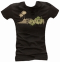 Chilled Beach - Girl Shirt schwarz