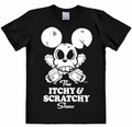 Logoshirt - Itchy und Scratchy Schwarz - Shirt