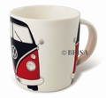 VW Bulli Kaffeetasse - rot/schwarz - Volkswagen