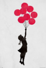 Banksy Poster Girl Floating