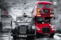 Fototapete - Riesenposter - London - Taxi & Bus