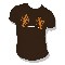  x GUNS  SHIRT  BROWN - MEN