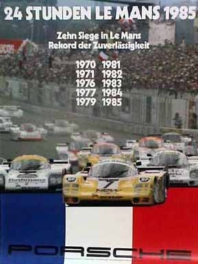 PORSCHE RENNPLAKAT - POSTER