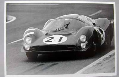 24 HOURS OF LE MANS 1966, BANDINI UND GUICHET IM FERRARI P3 POSTER