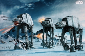 STAR WARS POSTER AT-AT FIGHTER