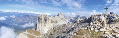 Fototapete Dach der Welt Vlies - Bergpanorama - Klicken fr grssere Ansicht