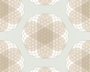 CONTZEN PAPERS - LINEAR FLOWERS - BLAUGRAU