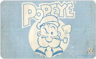 FRÜHSTÜCKSBRETTCHEN - POPEYE PORTRAIT auf einer Berlin Wunschliste / Geschenkidee