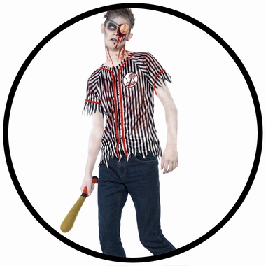 Zombie Baseball Spieler Kostm - Klicken fr grssere Ansicht