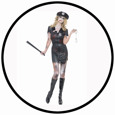 Zombie Polizistin Kostüm - Klicken für grössere Ansicht
