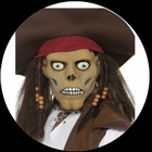 Piraten Zombie Maske - Untoter Pirat Maske