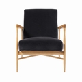 Floating Armchair Samt Gris Chic