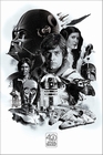 STAR WARS 40TH ANNIVERSARY POSTER MONTAGE