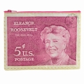 Eleanor Roosevelt Zipper Tasche Blue Q