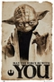 Star Wars Poster Yoda May the Force be with You